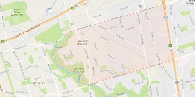 Mapa Humber Summit okolí Toronto