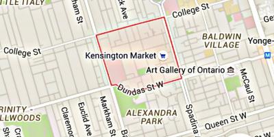 Mapa Kensington Trhu