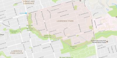 Mapa Lawrence Park okolí Toronto