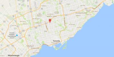 Mapa Ledbury Park okres Toronto
