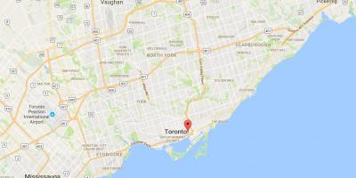 Mapa Pálenice Okres okres Toronto