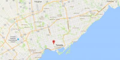 Mapa Little Italy okres Toronto