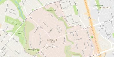Mapa Markland Dreva okolí Toronto