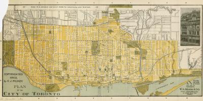 Mapa mesta Toronto 1903