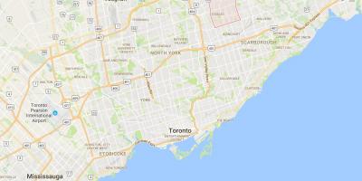 Mapa Milliken okres Toronto