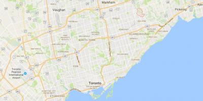 Mapa Morningside Heights okres Toronto