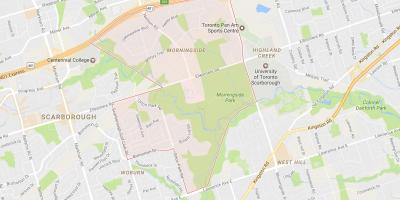 Mapa Morningside okolí Toronto