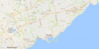 Mapa Morningside okres Toronto
