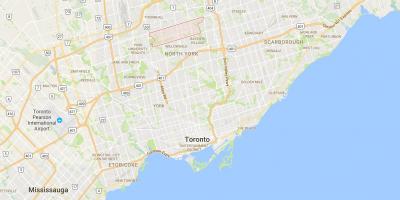 Mapa Newtonbrook okres Toronto