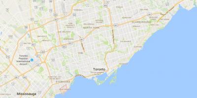 Mapa Nových Toronto okres Toronto