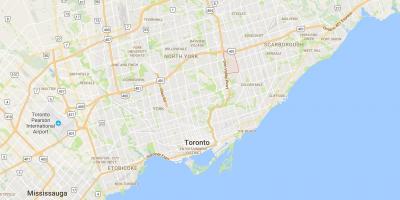 Mapa Parkwoods okres Toronto