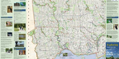 Mapa parkov a pešie chodníky Západ Toronto
