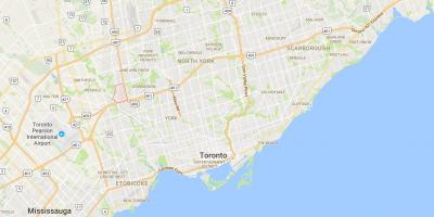 Mapa Pelmo Park – Humberlea okres Toronto