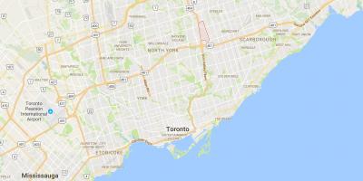 Mapa Príjemný Pohľad okres Toronto