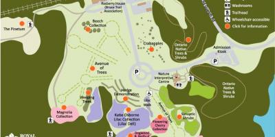 Mapa RBG Arborétum