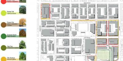 Mapa Revitalizačného plánu Regent Park Toronto fáza 3