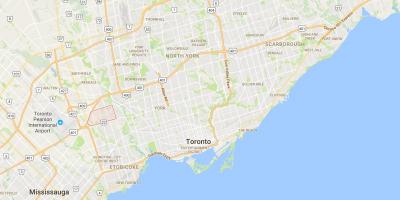 Mapa Richview okres Toronto