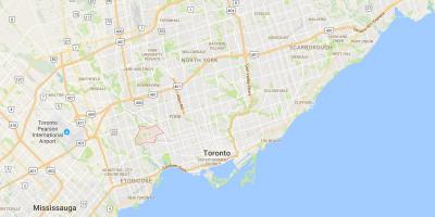 Mapa Rockcliffe–Smythe okres Toronto