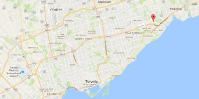 Mapa Rouge okres Toronto