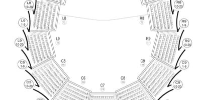 Mapa Roy Thomson Hall balkón Toronto
