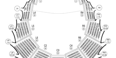 Mapa Roy Thomson Hall mezzanine