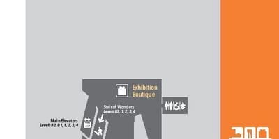 Mapa Royal Ontario Museum úroveň B2