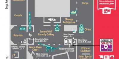 Mapa Royal Ontario Museum úroveň 1