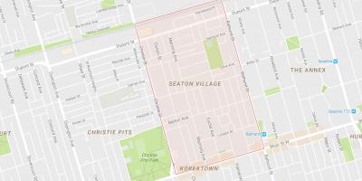 Mapa Seaton Obce okolí Toronto