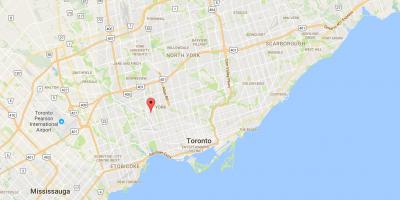 Mapa Silverthorn okres Toronto