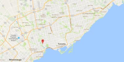 Mapa Starý Mlyn okres Toronto