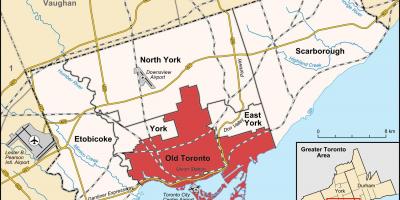 Mapa Staré Toronto