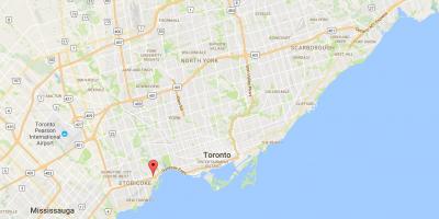 Mapa Stonegate-Queensway okres Toronto