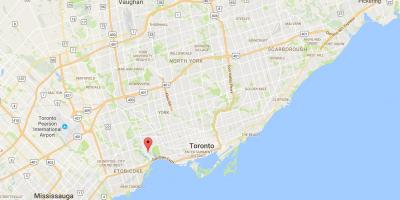 Mapa Swansea okres Toronto