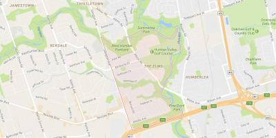 Mapa Elms okolí Toronto