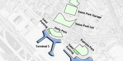 Mapu Toronto letisko Pearson parkovanie