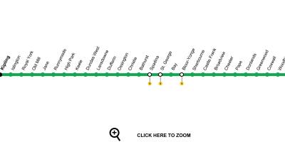 Mapu Toronto metro 2 Bloor-Danforth
