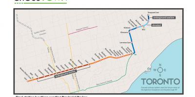 Mapa metro Toronto Eglinton 5