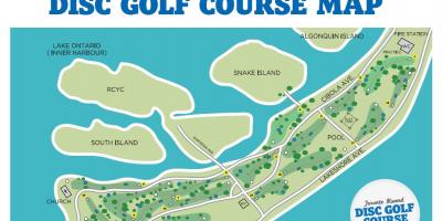 Mapu Toronto Ostrovy golfové ihriská Toronto