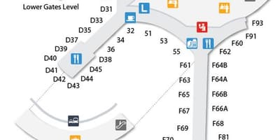Mapu Toronto Pearson airport príchodu a odchodu úrovni