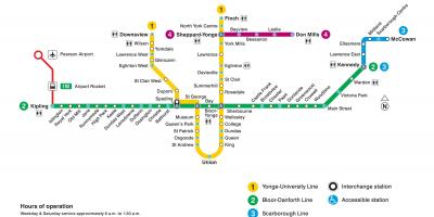 Mapu Toronto TTC metro