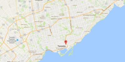 Mapa Trefann okresný Súd Toronto