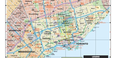 Mapa Turistických Toronto