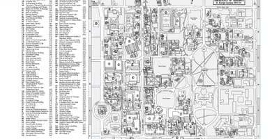 Mapa university of Toronto St Georges areálu