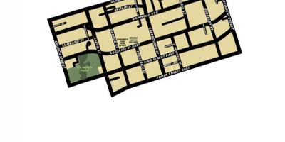 Mapa Susedstve Starého Mesta Toronto