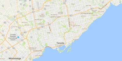 Mapu Victoria Obce okres Toronto