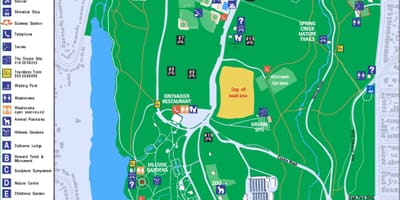 Mapa Vysoké park legenda Toronto