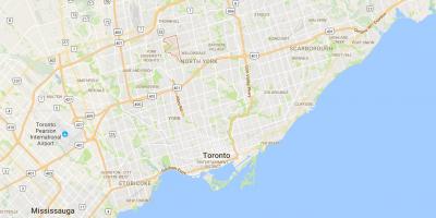 Mapa Westminster–Branson okres Toronto