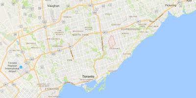 Mapa Wexford okres Toronto