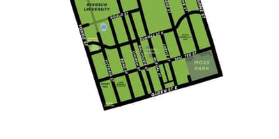Mapa Záhrada Okres prehľad Toronto