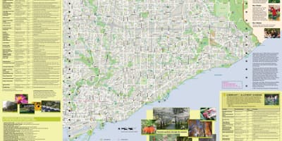 Mapa záhrady Toronto east
